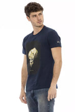 Blue Cotton Men's T-Shirt Trussardi Action