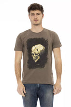 Brown Cotton Men T-Shirt Trussardi Action