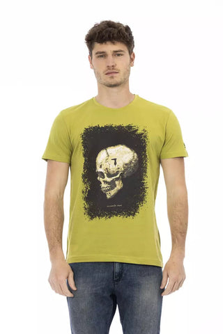 Green Cotton Men T-Shirt Trussardi Action