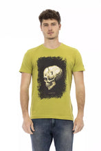 Green Cotton Men T-Shirt Trussardi Action