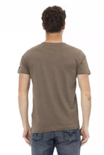 Brown Cotton Men T-Shirt Trussardi Action