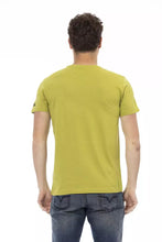 Green Cotton Men T-Shirt Trussardi Action