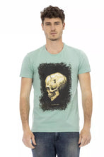 Green Cotton Men T-Shirt Trussardi Action