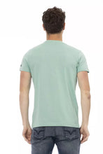 Green Cotton Men T-Shirt Trussardi Action