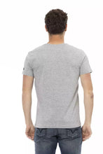 Gray Cotton Men T-Shirt Trussardi Action