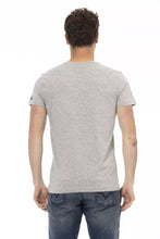 Gray Cotton Men's T-Shirt Trussardi Action