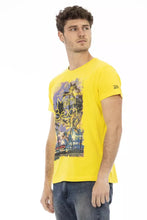 Yellow Cotton Men T-Shirt Trussardi Action