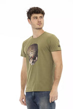 Green Cotton Men T-Shirt Trussardi Action
