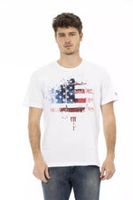 White Cotton Men T-Shirt Trussardi Action