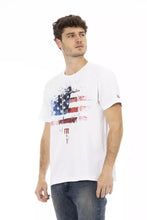 White Cotton Men T-Shirt Trussardi Action