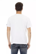 White Cotton Men T-Shirt Trussardi Action
