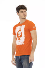 Orange Cotton Men T-Shirt Trussardi Action