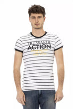 White Cotton Men T-Shirt Trussardi Action