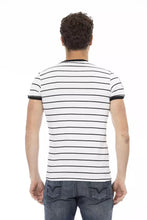 White Cotton Men T-Shirt Trussardi Action