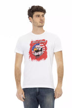 White Cotton Men T-Shirt Trussardi Action