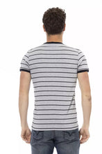 Gray Cotton Men's T-Shirt Trussardi Action