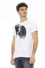 White Cotton Men's T-Shirt Trussardi Action