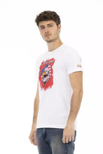 White Cotton Men T-Shirt Trussardi Action