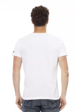 White Cotton Men's T-Shirt Trussardi Action