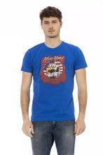 Blue Cotton Men's T-Shirt Trussardi Action