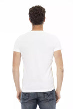 White Cotton Men T-Shirt Trussardi Action