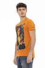 Orange Cotton Men T-Shirt Trussardi Action