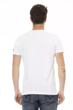 White Cotton Men T-Shirt Trussardi Action