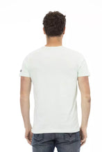 Light Blue Cotton Men T-Shirt Trussardi Action