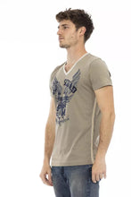Green Cotton Men T-Shirt Trussardi Action