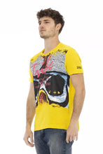 Yellow Cotton Men T-Shirt Trussardi Action