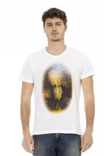 White Cotton Men T-Shirt Trussardi Action