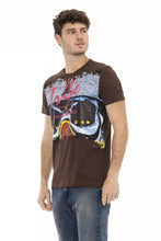 Brown Cotton Men T-Shirt Trussardi Action
