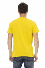 Yellow Cotton Men T-Shirt Trussardi Action