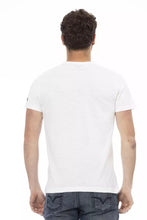 White Cotton Men T-Shirt Trussardi Action