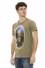 Green Cotton Men T-Shirt Trussardi Action