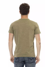 Green Cotton Men T-Shirt Trussardi Action