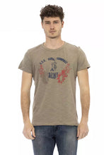 Green Cotton Men T-Shirt Trussardi Action