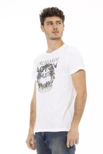 White Cotton Men T-Shirt Trussardi Action