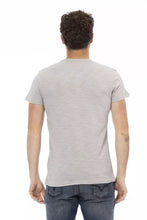 Gray Cotton Men T-Shirt Trussardi Action
