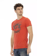 Red Cotton Men's T-Shirt Trussardi Action
