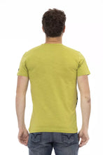 Green Cotton Men T-Shirt Trussardi Action