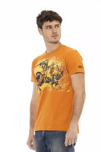 Orange Cotton Men T-Shirt Trussardi Action