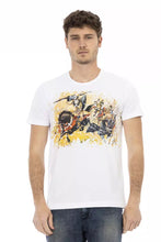 White Cotton Men T-Shirt Trussardi Action