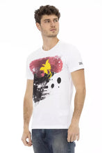 White Cotton Men T-Shirt Trussardi Action
