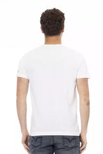 White Cotton Men T-Shirt Trussardi Action