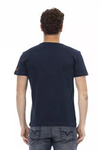 Blue Cotton Men T-Shirt Trussardi Action