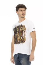 White Cotton Men T-Shirt Trussardi Action
