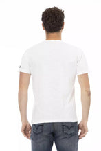 White Cotton Men T-Shirt Trussardi Action