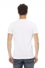 White Cotton Men T-Shirt Trussardi Action