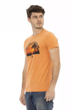 Orange Cotton Men T-Shirt Trussardi Action